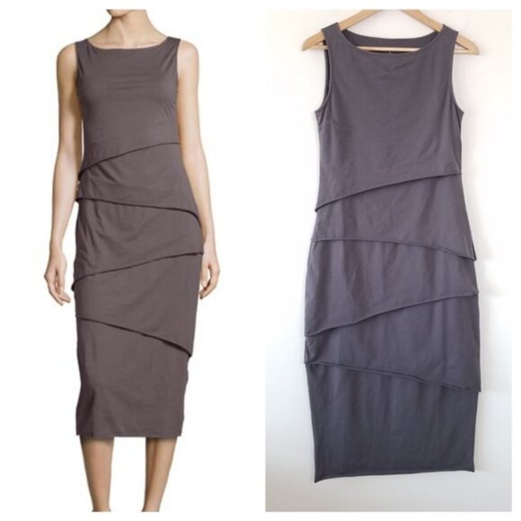 Neon Buddha Shanghai Cotton Jersey Tiered Tank Dress Size Small - Picture 2 of 12